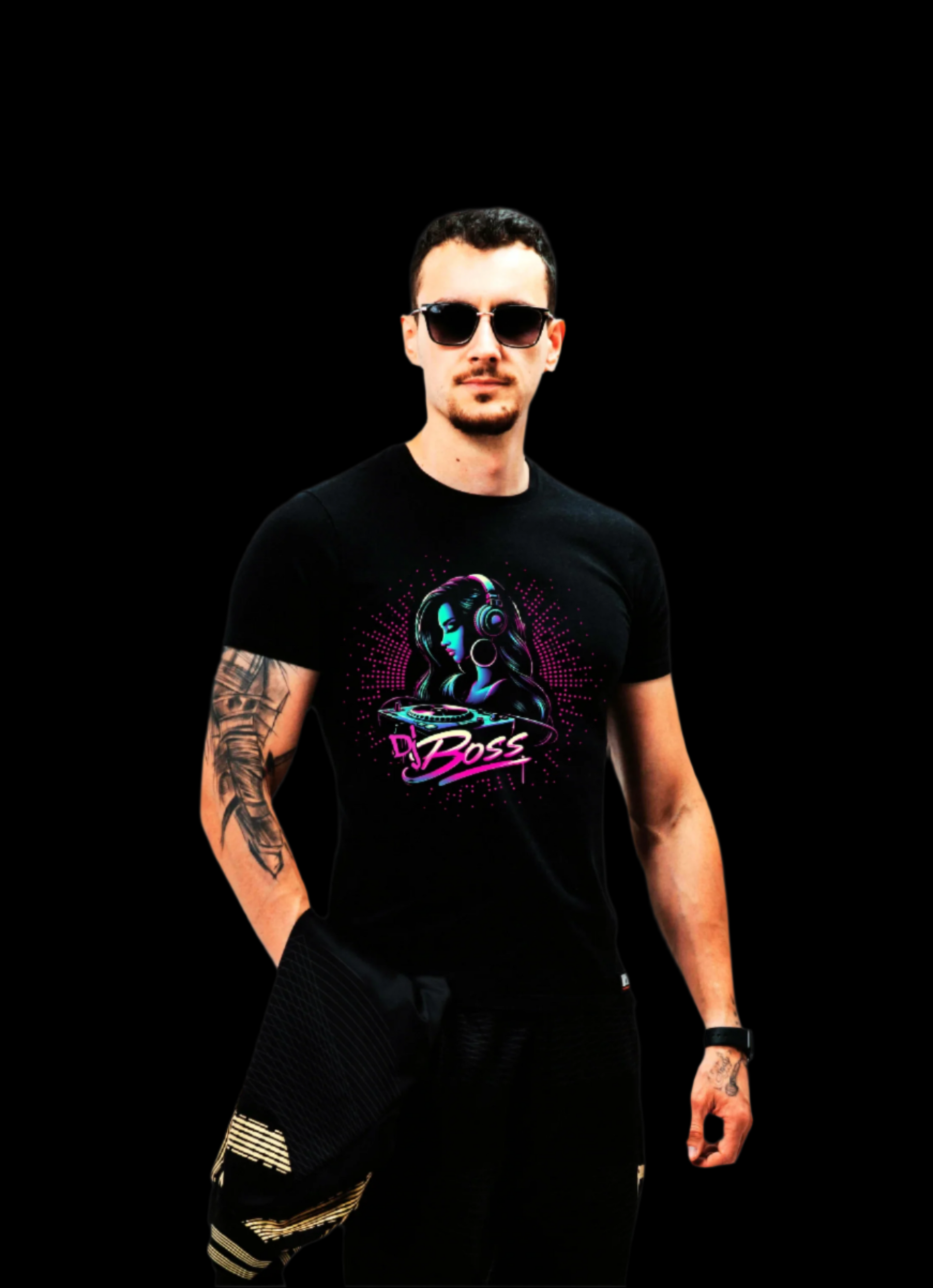 DJ Boss 54  Logo 2 T Shirt